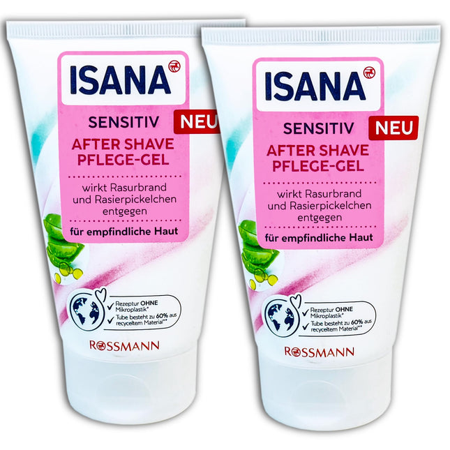2 er Pack ISANA After Shave Pflege-Gel 2 x 125ml