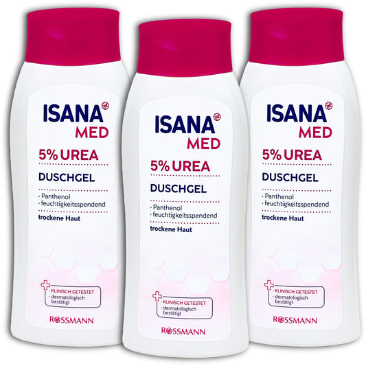 3 er Pack ISANA MED Duschge Urea 3x 250 ml