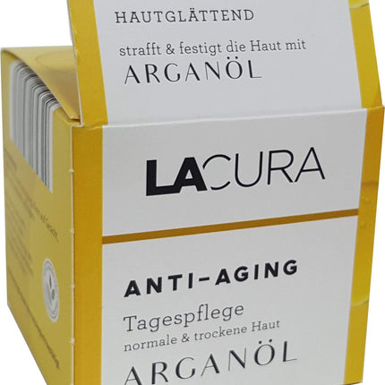 كريم النهار المضاد للشيخوخة بزيت الأرغان من لاكورا ٥٠ مل