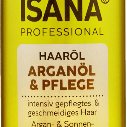 ISANA PROFESSIONAL matu eļļa argana eļļu un kopšanas līdzekļi, 100 ml - Bojātiem un sausiem matiem - Kopšanas eļļa satur argana un saulespuķu eļļu