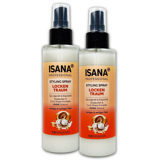 ISANA MED 2 er Pack ISANA PROFESSIONAL Styling Spray Locken Traum 2 x 150 ml
