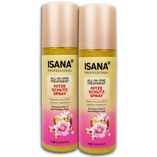 ISANA MED 2 er Pack ISANA PROFESSIONAL Hitzeschutzspray 2 x 200 ml