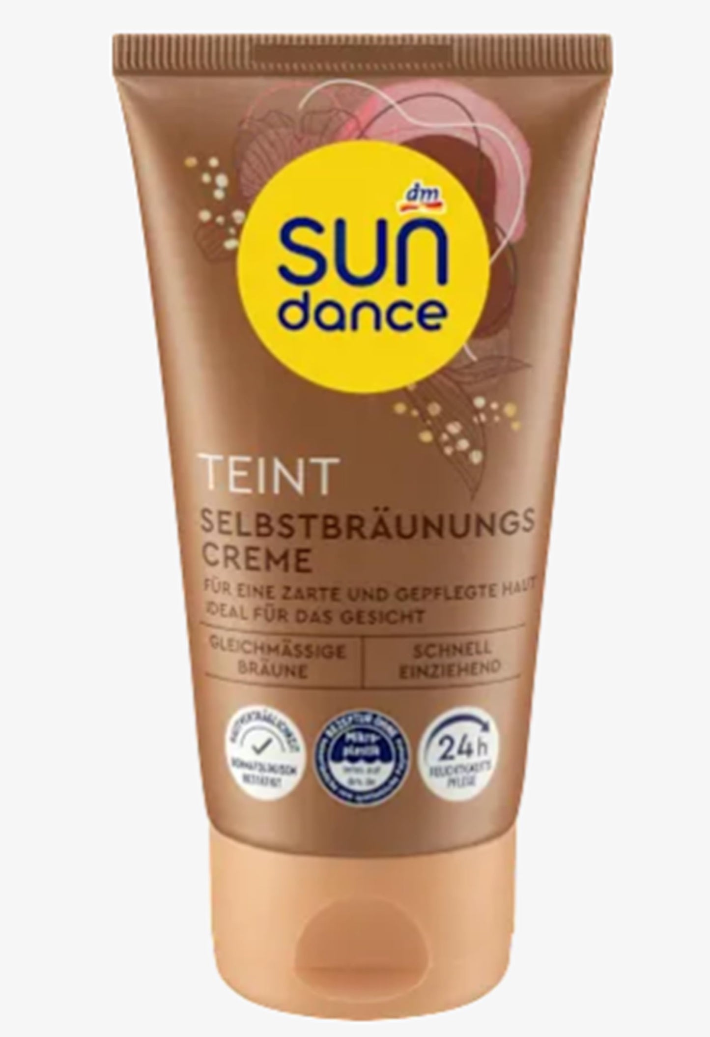 Sundance Selbstbräunungscreme, 75 ml, Feuchtigkeitsspendend, Für alle Hauttypen und -töne geeignet