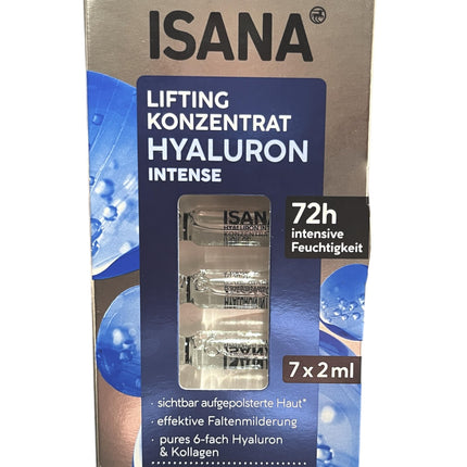 ISANA Lifting Konzentrat Hyaluron Intense, 7x2ml Ampullen Serum, Gesichtsserum