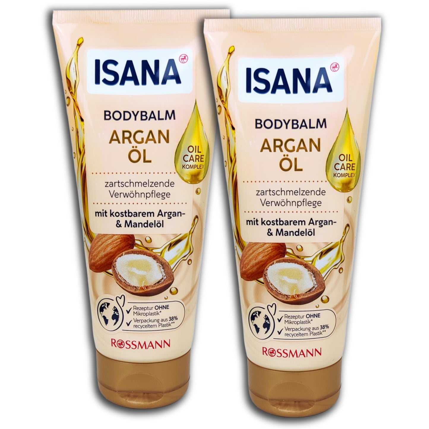 TopDeal 2 er Pack ISANA Bodybalm Arganöl Bodylotion 2 x 200 ml