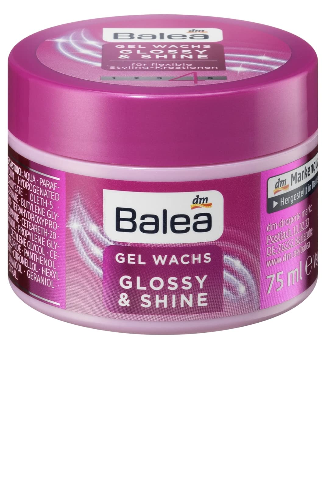 Balea Gel Wachs Glossy & Shine 75 ml Vegan
