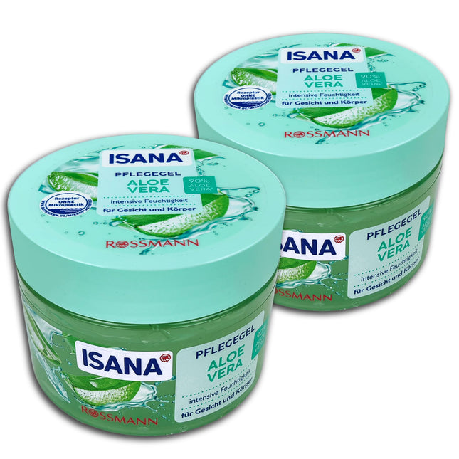 ISANA MED 2 iepakojumi ISANA kopšanas želeja ar alveju 2 x 300 ml