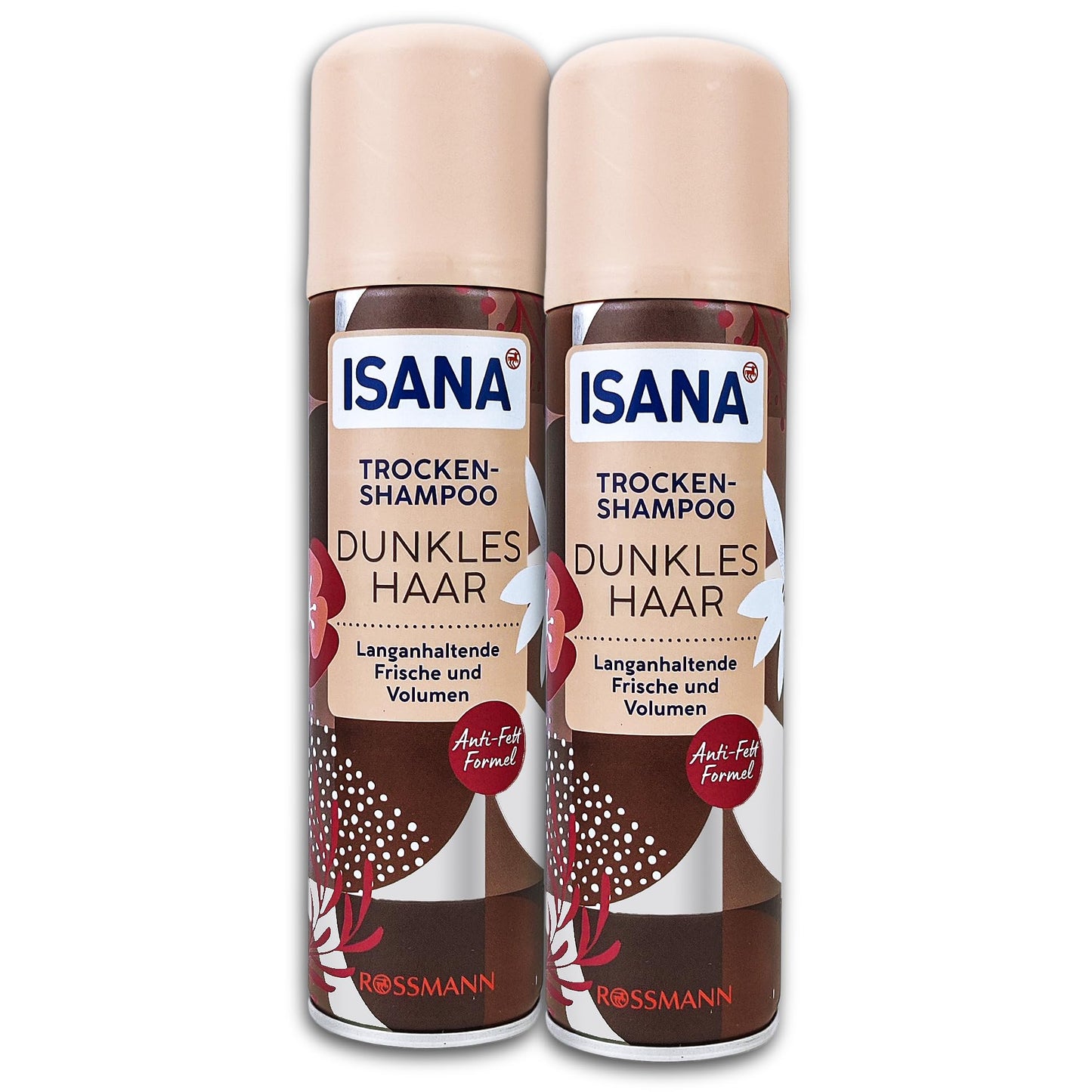 2 er Pack ISANA Trockenshampoo Dunkles Haar 2 x 200ml