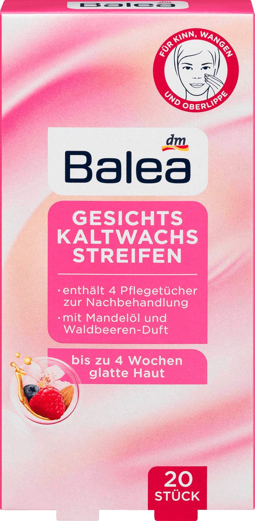 Balea Kaltwachsstreifen Gesicht, 1 x 20 St