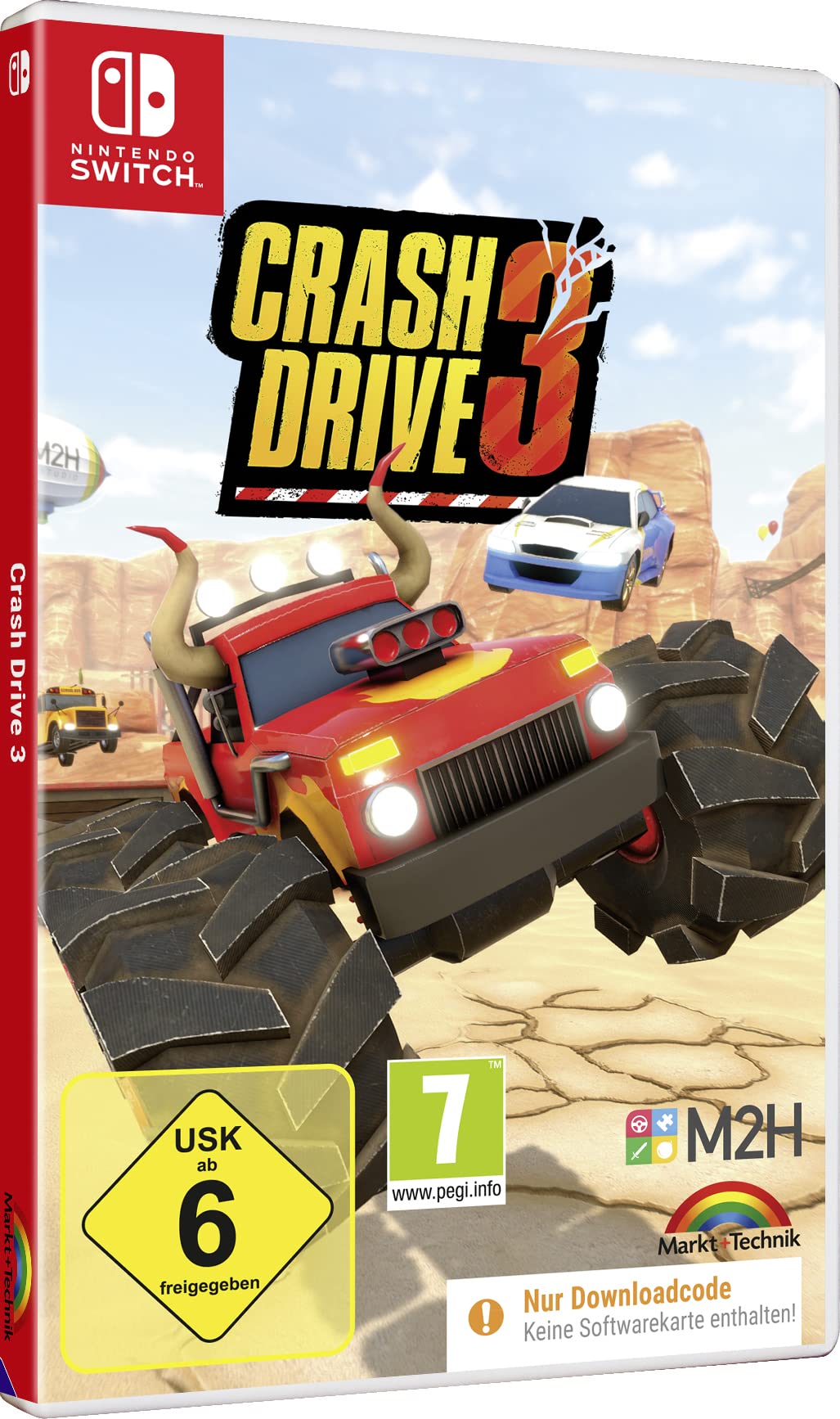 CRASH DRIVE 3 - verrückteste Auto Stunt Rallye für Nintendo Switch