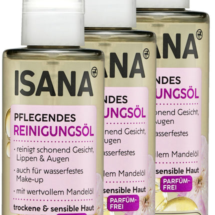 ISANA Pflegendes Reinigungsöl, 100 ml Flasche (3, 3er Pack (3x 100 ml Flaschen))