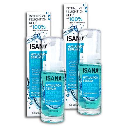 2 er Pack ISANA Hydro Booster Hyaluron-Serum 2 x 30 ml