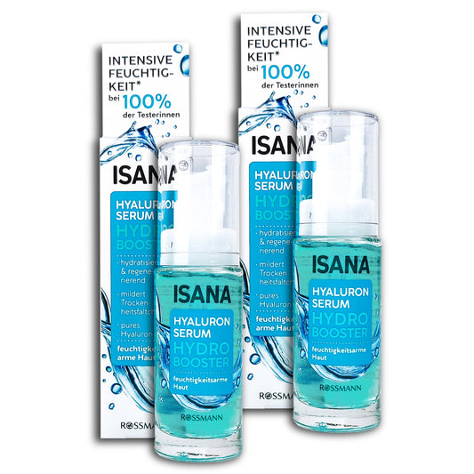 2 er Pack ISANA Hydro Booster Hyaluron-Serum 2 x 30 ml