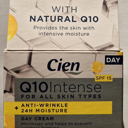 Cien pretgrumbu dienas krēms ar Q10 un E vitamīnu, UV filtru, 50 ml no Cien