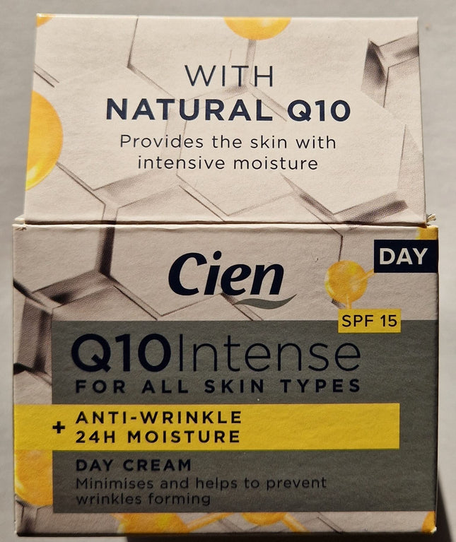 Cien pretgrumbu dienas krēms ar Q10 un E vitamīnu, UV filtru, 50 ml no Cien