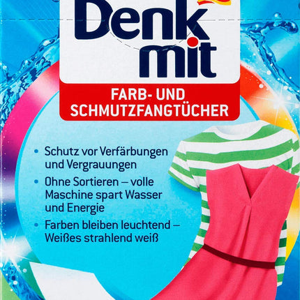 DENKMIT - Farb- & Schmutzfangblätter, 24 Stück - Schutz vor Verfärbungen und Vergrauungen | Deutschland