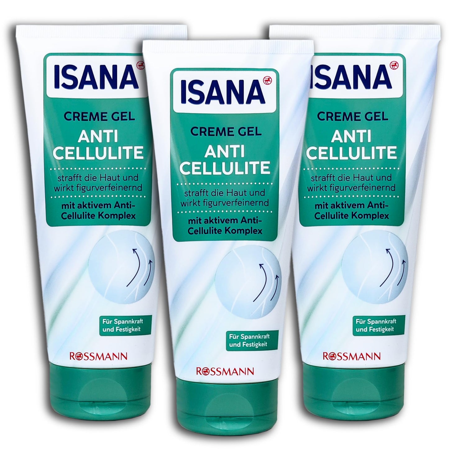 3 er Pack ISANA Creme Gel Anti-Cellulite 2 x 200 ml