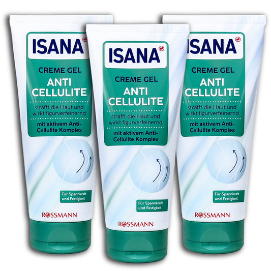 3 er Pack ISANA Creme Gel Anti-Cellulite 2 x 200 ml