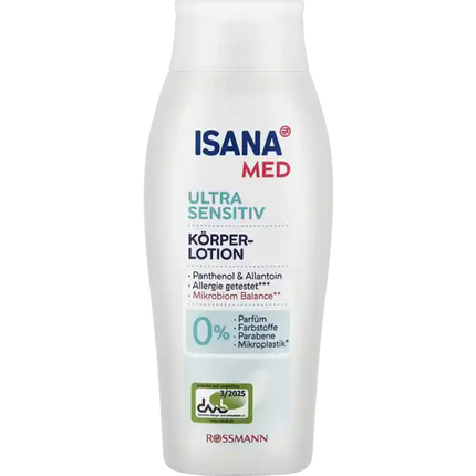 Körperlotion ultra sensitiv, Ohne Parfüm, Ohne Farbstoffe, 250 ml