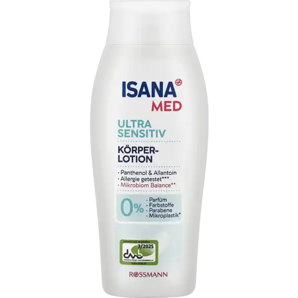 Körperlotion ultra sensitiv, Ohne Parfüm, Ohne Farbstoffe, 250 ml