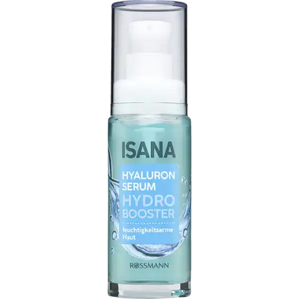 ISANA Hydro Booster Hyaluron-Serum, für feuchtigkeitsarme Haut, mit Hyaluron & Pro-Vitamin B5, bis zu 37% Feuchtigkeitsanreicherung nach 2h, 30 ml