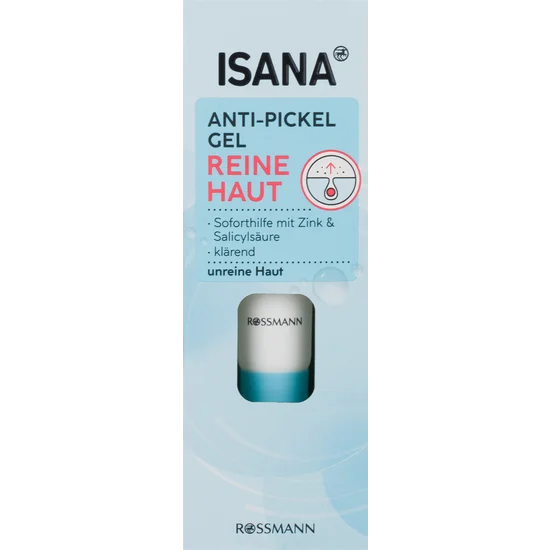 ISANA Reine Haut Anti-Pickel Gel, Soforthilfe mit Zink & salicylsäure, 15ml, neu&ovp