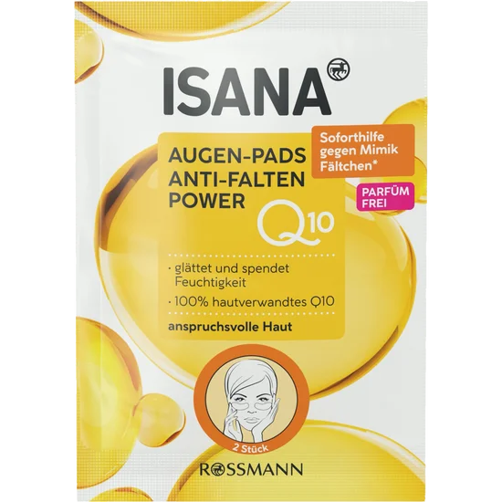 ISANA Q10 Anti-Falten Power Augen-Pads (6 Paar), 12 St, neu&ovp