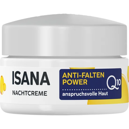 ISANA Nachtcreme Anti-Falten Power Q10, Straffende Anti-Aging-Pflege, neu&ovp