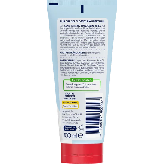 ISANA reichhaltige Handcreme Urea intensiv, 100 ml, neu&ovp