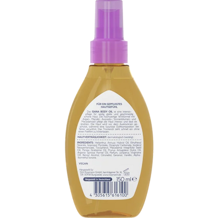 ISANA Body Oil, mit 5 reichhaltigen Ölen, intensive Pflege, 150 ml, neu&ovp