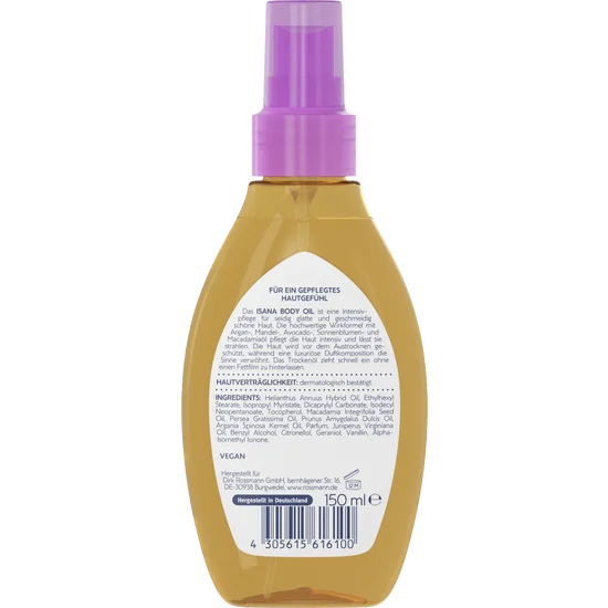 ISANA Body Oil, mit 5 reichhaltigen Ölen, intensive Pflege, 150 ml, neu&ovp
