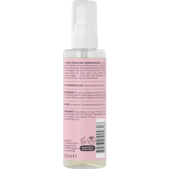 ISANA Pflegendes Reinigungsöl, Gesicht, parfumfrei, trockene&sensible Haut, 100 ml, neu&ovp