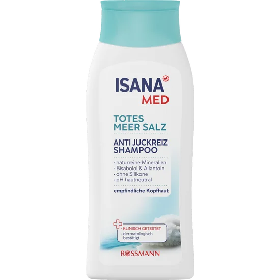 ISANA MED Shampoo Totes Meer, mit juckreizlinderndem Wirkstoffkomplex & wertvollen Mineralien aus dem Toten Meer, 200 ml, neu&ovp