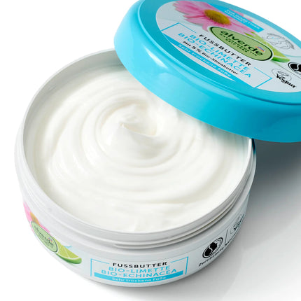 alverde NATURKOSMETIK Fußbutter Limette & Echinacea, 200 ml, neu&ovp