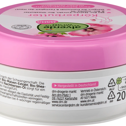 Alverde Körperbutter Mama Malven-Extrakt, Sheabutter & Jojobaöl, 200 ml, neu&ovp