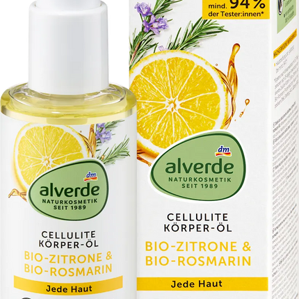 Alverde NATURKOSMETIK Körperöl Cellulite Zitrone & Rosmarin, 100 ml, neu&ovp