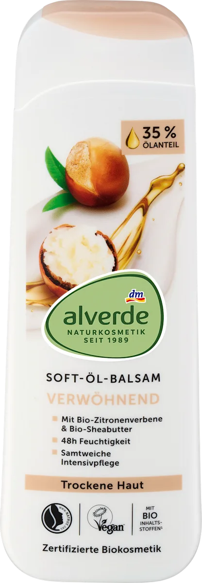 alverde NATURKOSMETIK Soft-Öl-Balsam Zitronenverbene, Sheabutter, 250 ml, neu&ovp
