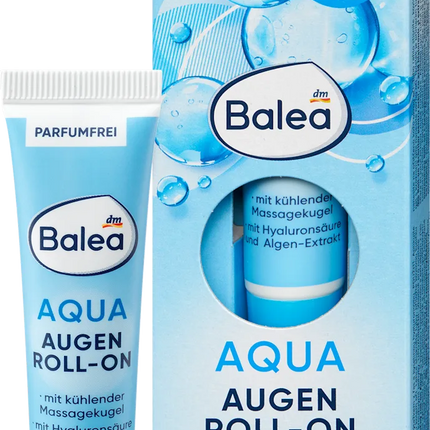 Aqua acu rullīša krēms | Ar atvēsinošu masāžas bumbu | Ar aļģu ekstraktu | Nodrošina ilgstošu mitrināšanu | 15 ml
