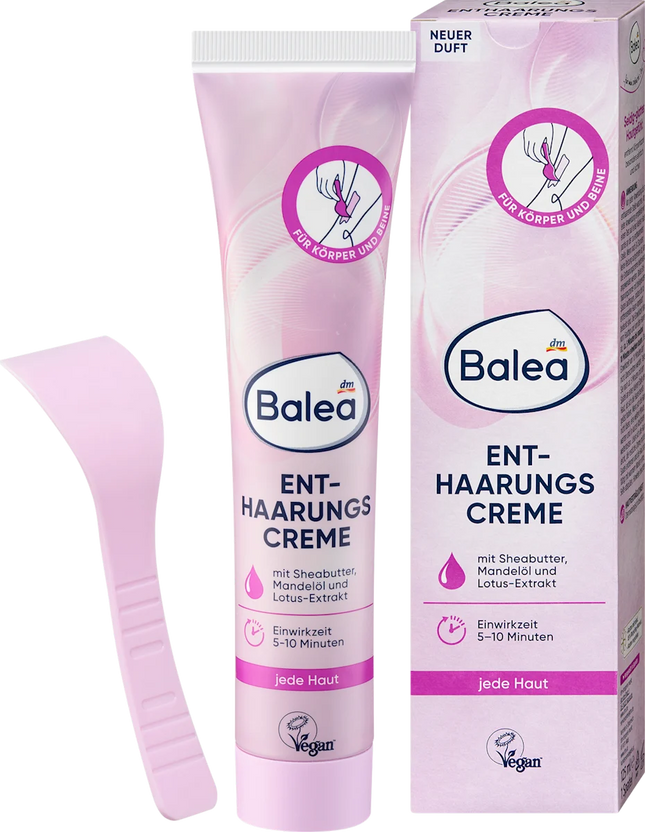 ISANA MED Balea Hair Removal Cream, 125 ml for sensitive skin, Unisex