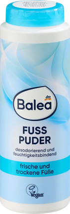 Balea Fußpuder, 100 g, Bindet Schweiß und Feuchtigkeit, für frische und trockene Füße, neu&ovp