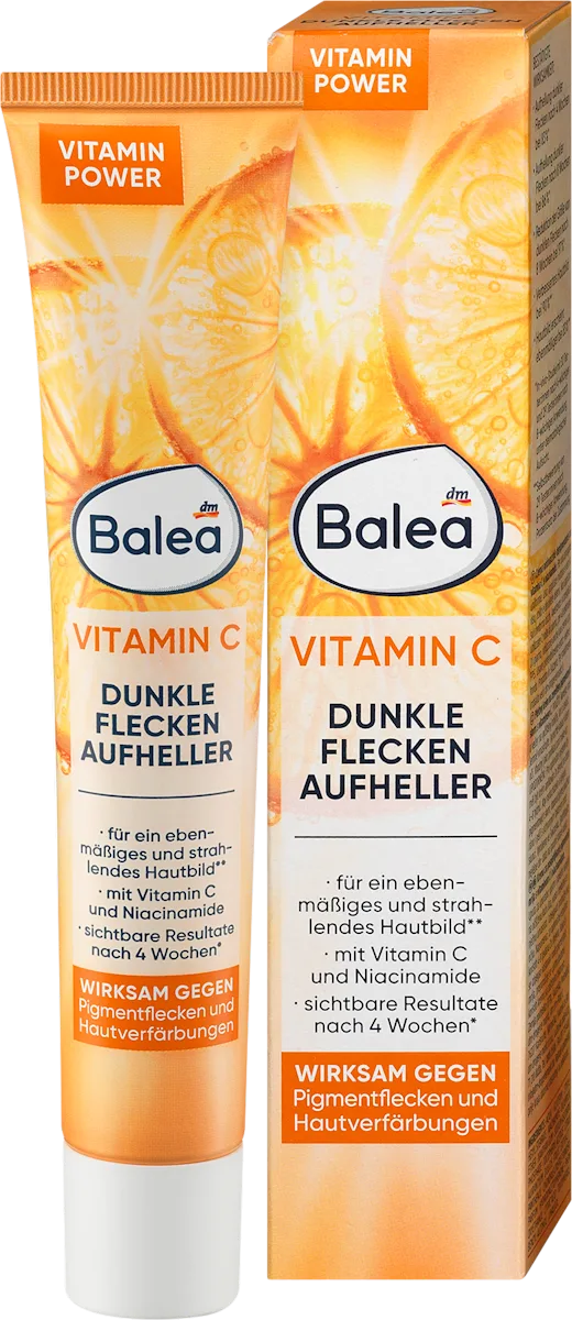 BALEA dunkle Flecken Aufheller, wirksam gegen Pigmentflecken mit Vitamin C, 50ml