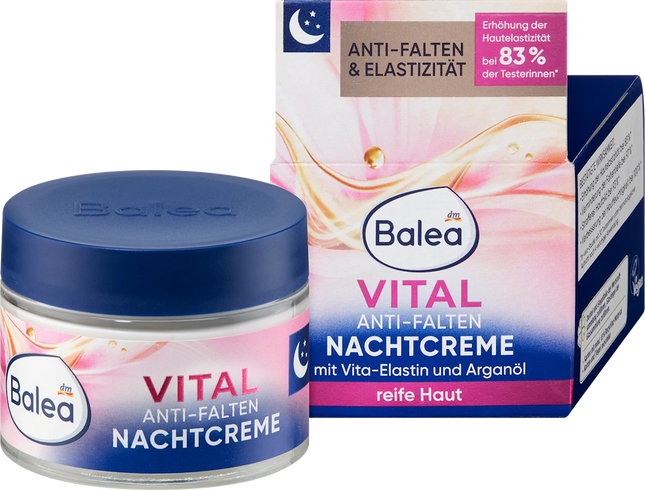 Balea Nachtcreme Anti Falten Vital regenerierend, 50 ml, neu&ovp