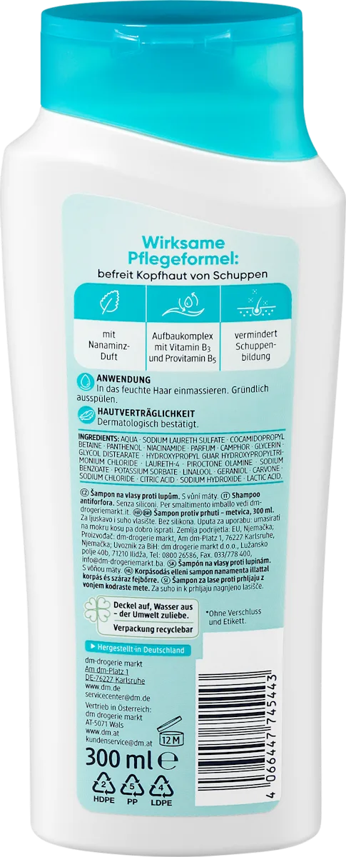 Balea Shampoo Anti Schuppen, 1 x 300 ml, neu