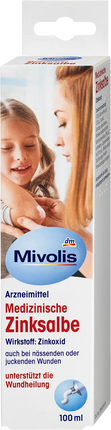 Mivolis Medizinische Zinksalbe, Unterstützt die Wundheilung, 100ml, neu&amp;ovp