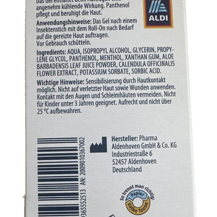 Multinorm, Insektenstich-Roll-on, punkzuelle Applikation mit Panthenol &amp; Aloe Vera, 15 ml, neu&amp;ovp