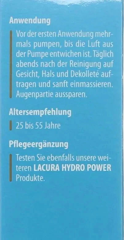 LACURA Skin Hydro Power Nachtpflege, Hyaluron-Booster, Duo-Hyaluron, 50ml