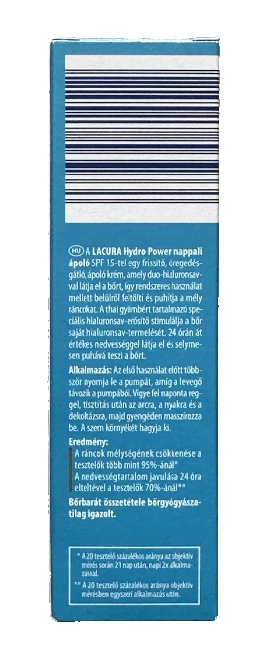 LACURA Hydro Power Tagespflege, Hyaluron-Booster, Duo-Hyaluron, LSF 15, 50 ml